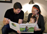 3 month old Madelyn and proud parents - Pa.