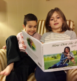 Megan 8  Reading to Noah 5 - Pa.